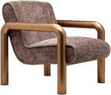 Brezolles Metallic - Brass Accent Chair