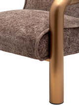 Brezolles Metallic - Brass Accent Chair
