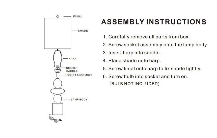 Barichara White Table Lamp