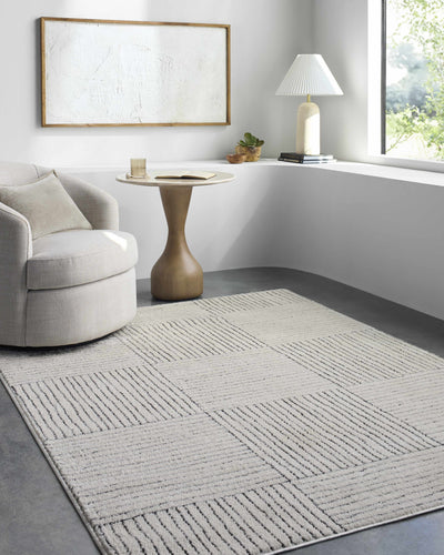 Basira Ivory & Black Area Rug