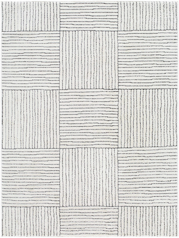 Basira Ivory & Black Area Rug