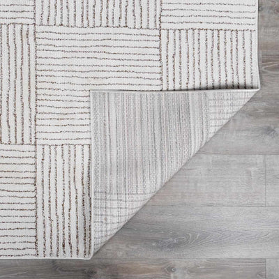 Galey Alix x Livabliss - Basira Ivory & Brown Area Rug