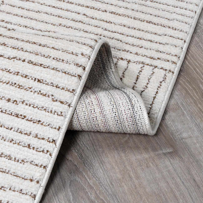 Galey Alix x Livabliss - Basira Ivory & Brown Area Rug