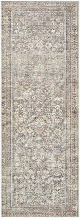 Close-up of the Collins Avenue Galey Alix x LIVABLISS GACA-2302 Area Rug. Beige, rust, and dark red traditional pattern. Design-Runner-2773