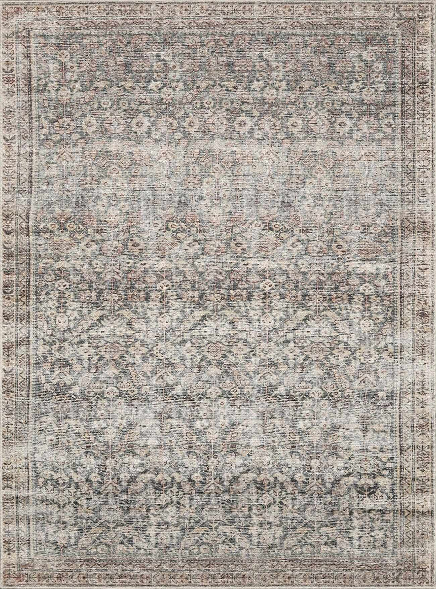 Collins Avenue III Vintage Damask Area Rug