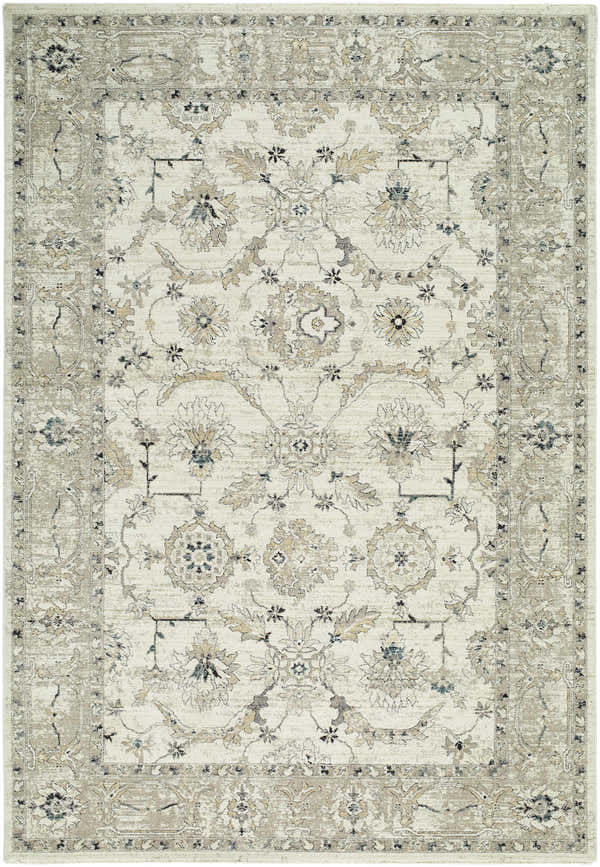 Sample Yume Ivory Persian Machine Woven Polyester Area Rug