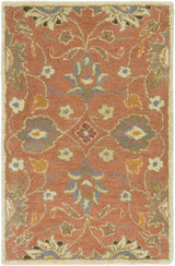 Made to Order Custom Size Conesus Hand Tufted Burnt Orange 1112 Area Rug