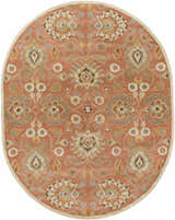 Made to Order Custom Size Conesus Hand Tufted Burnt Orange 1112 Area Rug