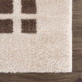 Baback Brown Washable Area Rug