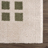 Baback Green Washable Area Rug