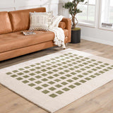 Baback Green Washable Area Rug