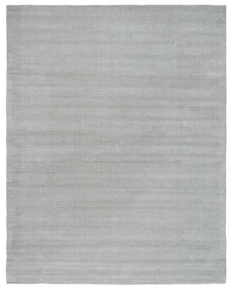 Made to Order Custom Size Brockton Solid Wool Area Light Gray Rug