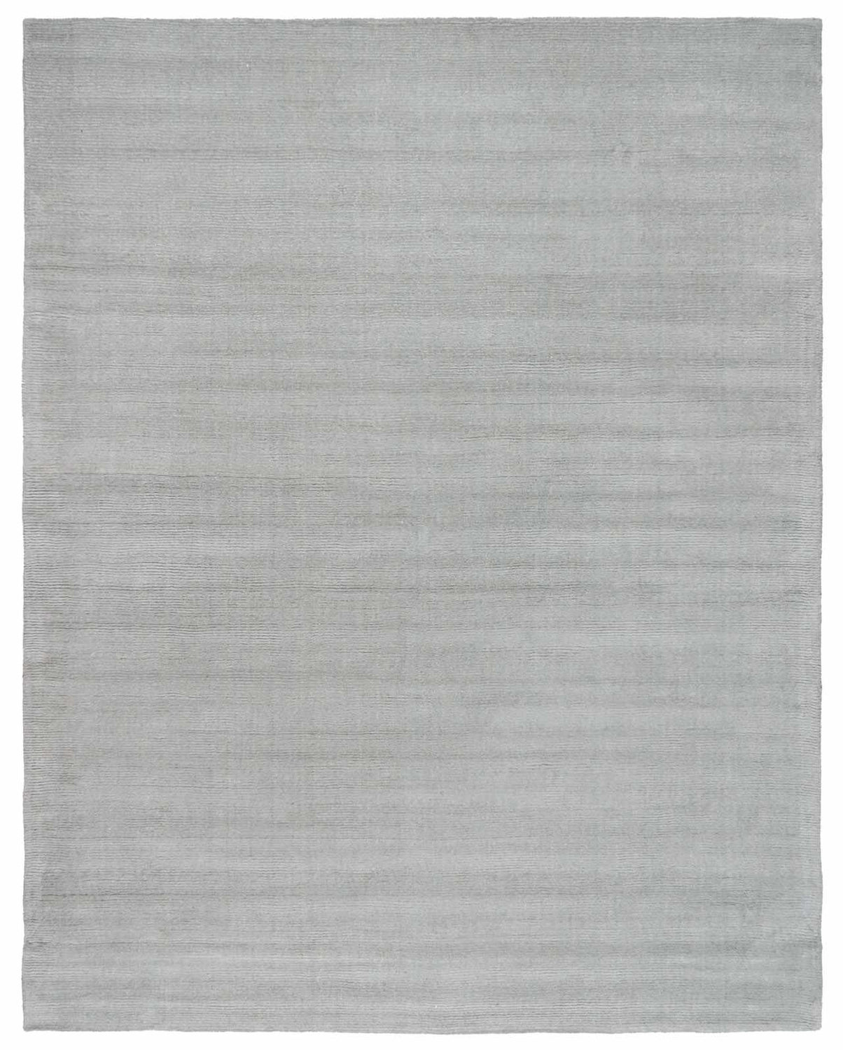 Made to Order Custom Size Brockton Solid Wool Area Light Gray Rug