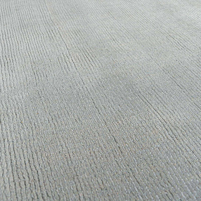 Brockton Solid Wool Area Light Gray Rug