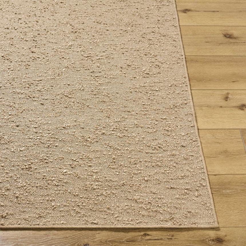 Breena Solid Taupe Washable Area Rug