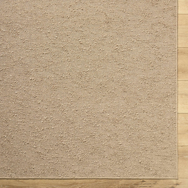 Breena Solid Taupe Washable Area Rug