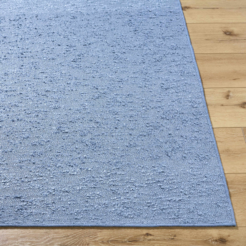 Breena Slate Blue Washable Area Rug