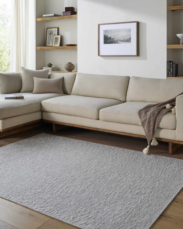 Breena Medium Gray Washable Area Rug