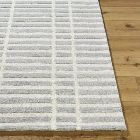 Made to Order Custom Size Bendek Medium Gray Area Rug
