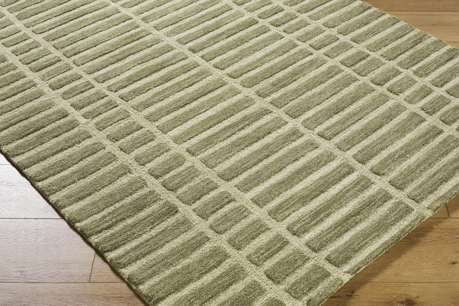 Made to Order Custom Size Bendek Olive Area Rug