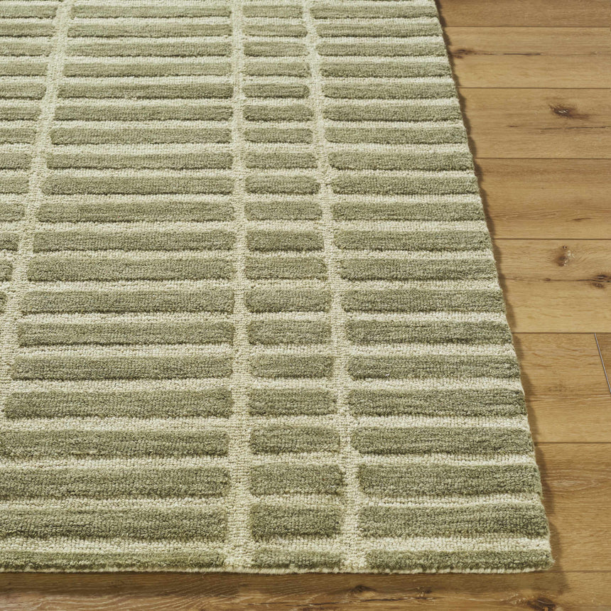Made to Order Custom Size Bendek Olive Area Rug