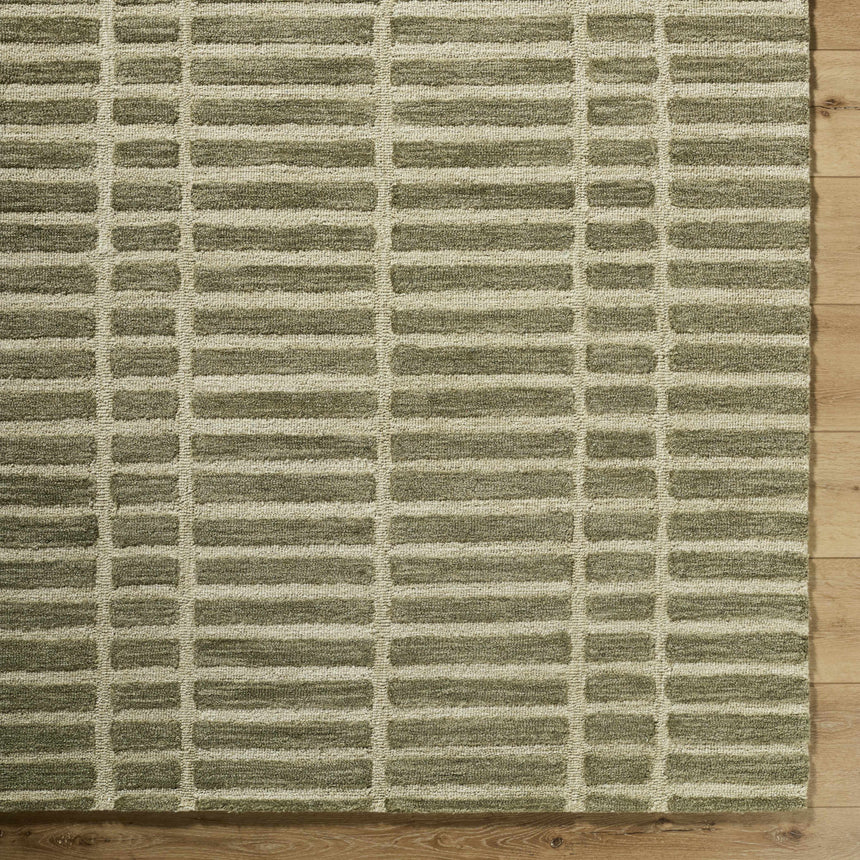 Made to Order Custom Size Bendek Olive Area Rug
