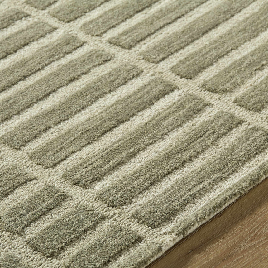 Made to Order Custom Size Bendek Olive Area Rug