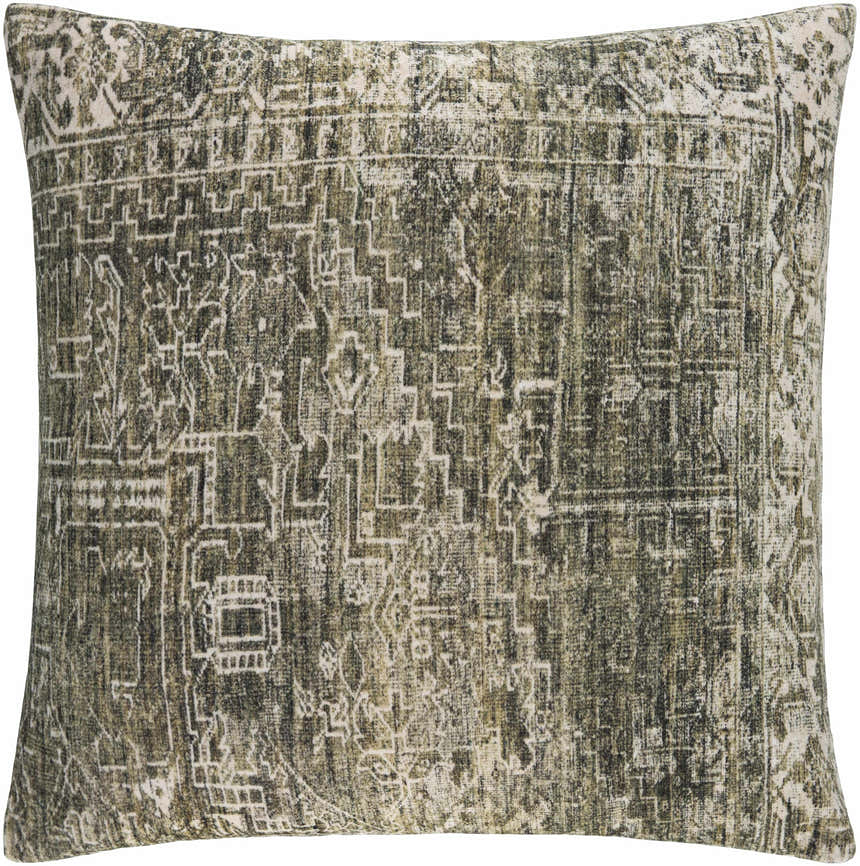 Brylee Olive Throw Pillow - Clearance
