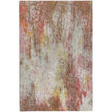 Close-up of the Dalyn Luxury Boca BO10 Blush Washable Area Rug. Features beige, blush pink, coral, and salmon colors.