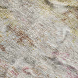 Close-up of the Dalyn Luxury Boca BO10 Blush Washable Area Rug with beige, blush pink, coral, and salmon tones.