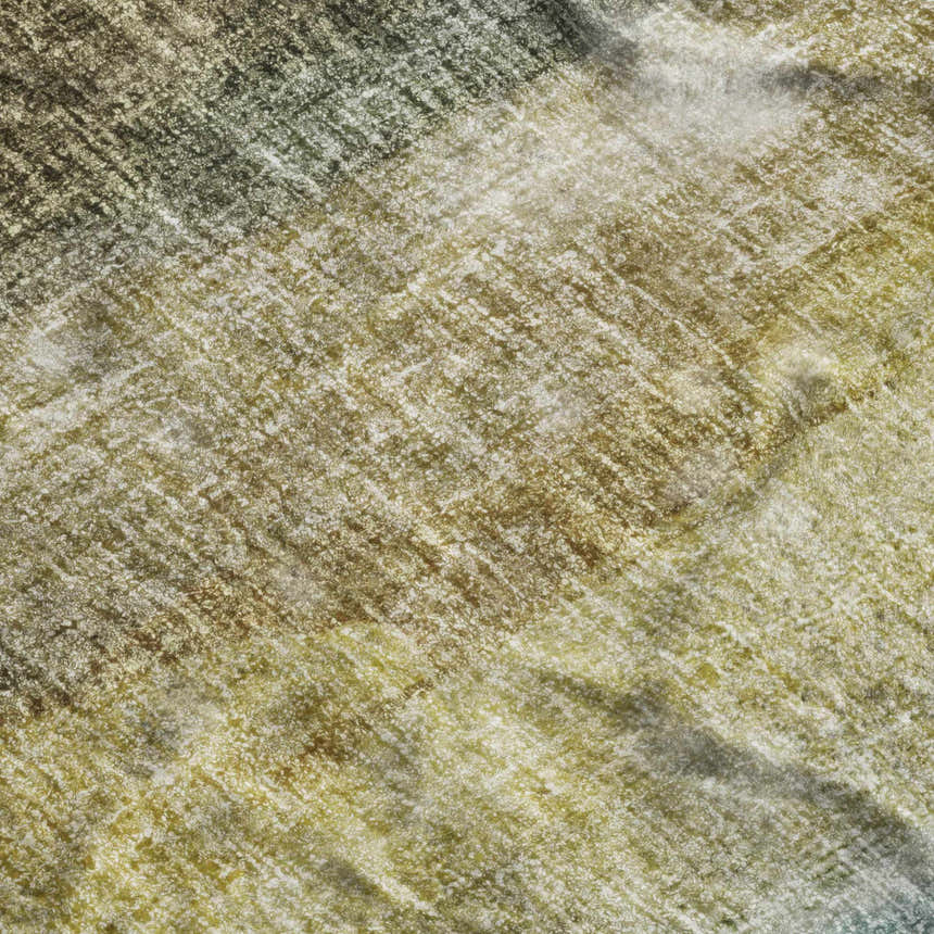 Close-up of the Dalyn Luxury Boca BO4 Khaki Washable Area Rug featuring beige, gold, and light brown tones.