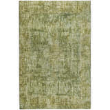 Close-up of the Dalyn Luxury Boca BO9 Aloe Washable Area Rug. Features a casual design in aloe, green, olive, and taupe tones.