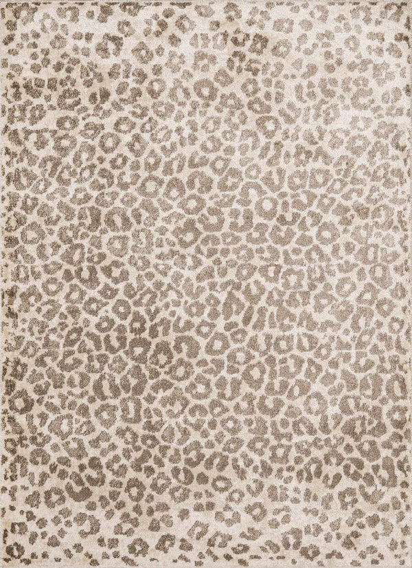 Sample Tan Bonhill Leopard Print Area Rug