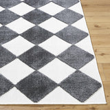 Bosley Black Washable Area Rug