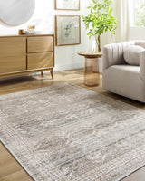 Billie Vintage Flat Pile Washable Rug