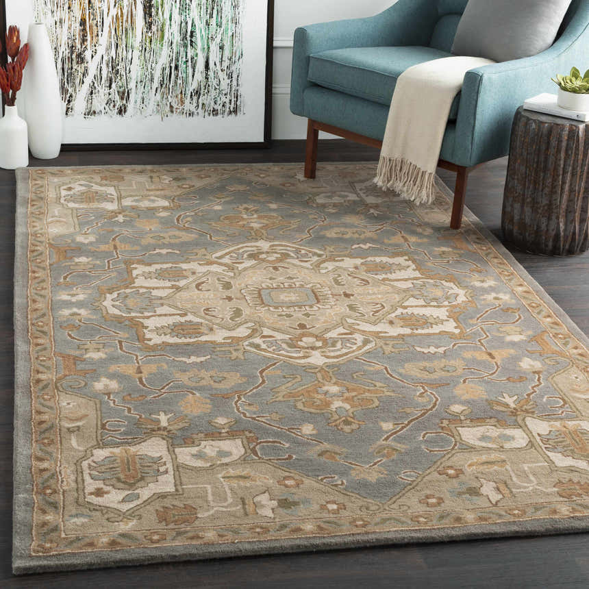 Made to Order Custom Size Broomfield Hand Tufted Gray 1144 Area Rug