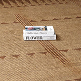 Bran Hand Woven Jute& Leather Area Rug