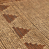 Bran Hand Woven Jute& Leather Area Rug