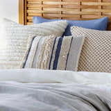 Braintree Striped Textured Throw Pillow
