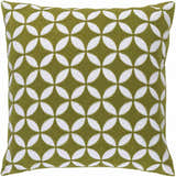 Brainardsvle Green Geometric Pattern Pillow - Clearance