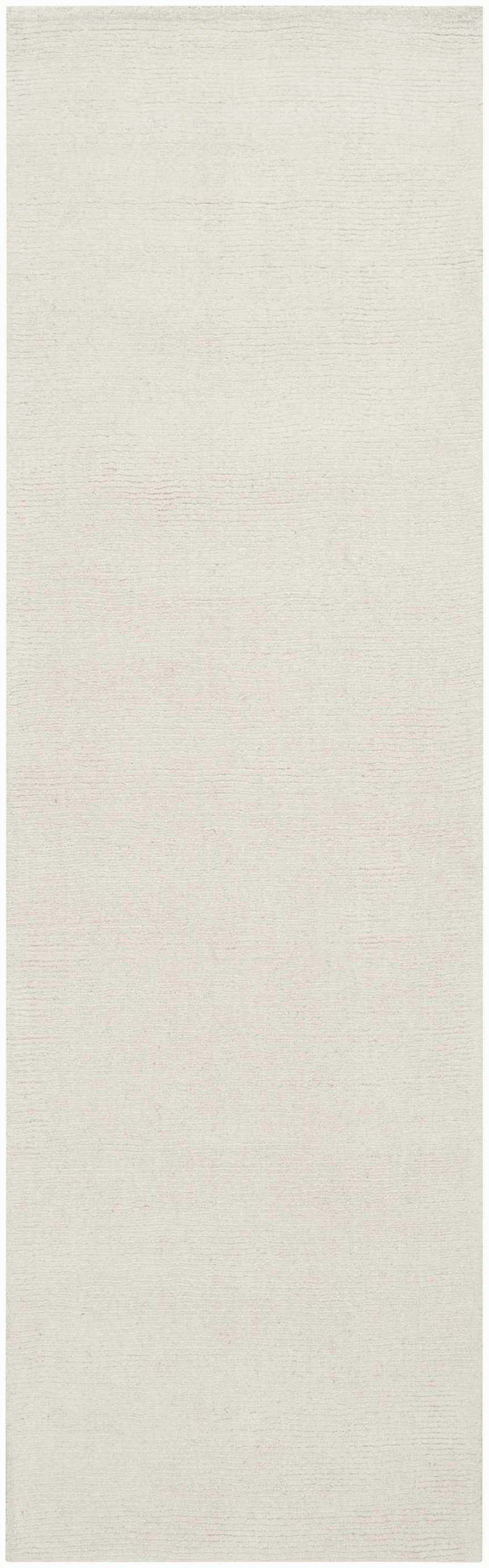 Made to Order Custom Size Brockton Solid Wool Light Beige Area Rug