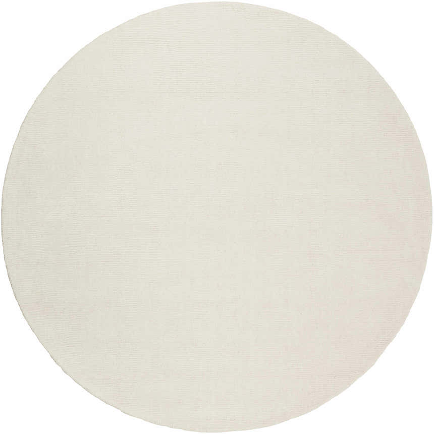 Made to Order Custom Size Brockton Solid Wool Light Beige Area Rug