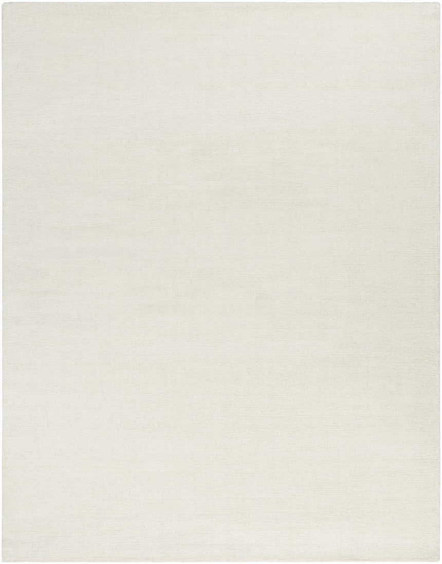 Made to Order Custom Size Brockton Solid Wool Light Beige Area Rug