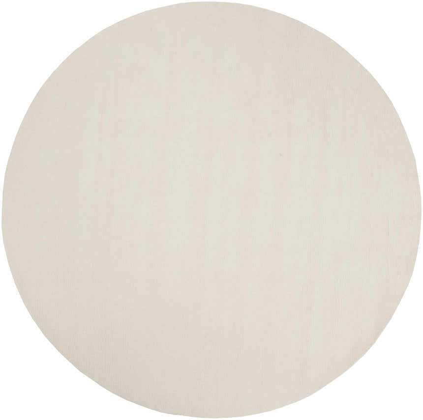 Made to Order Custom Size Brockton Solid Wool Light Beige Area Rug