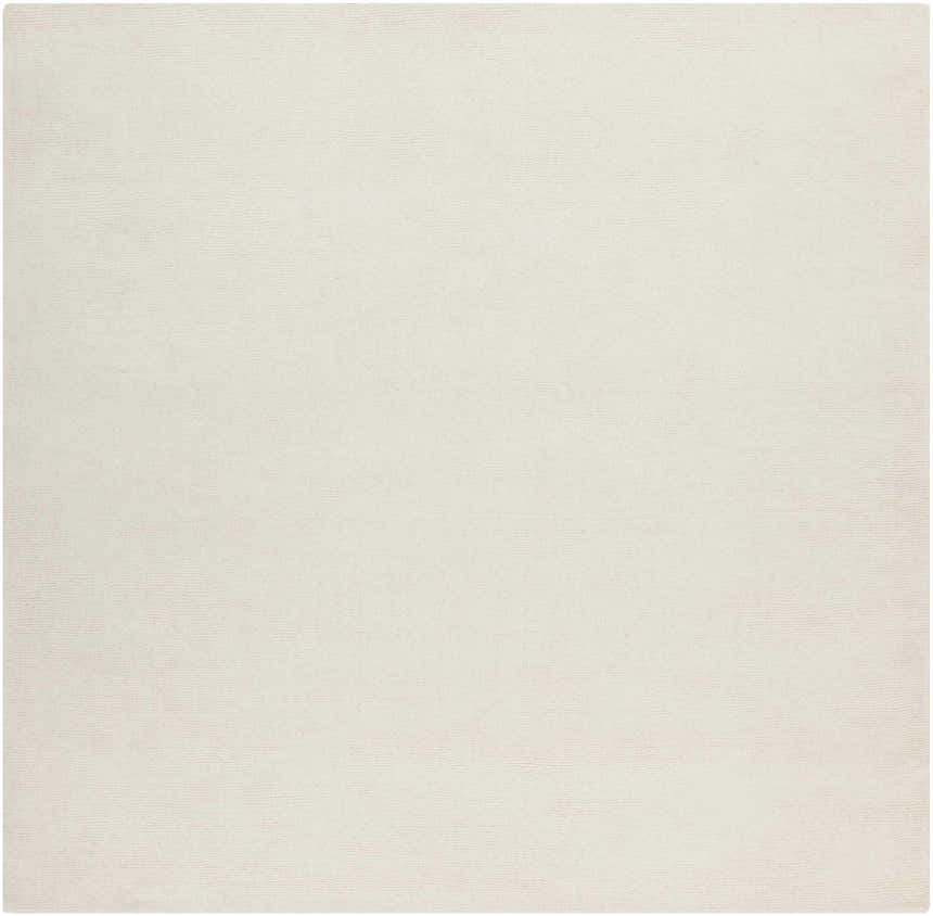 Made to Order Custom Size Brockton Solid Wool Light Beige Area Rug