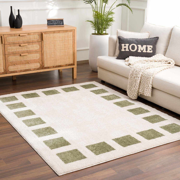 Beynon Green Washable Area Rug