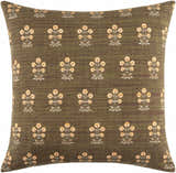 Helua Olive Ombre Cotton Throw Pillow