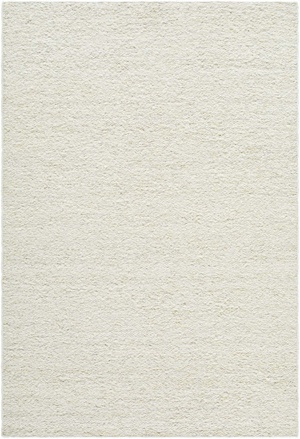 Close-up of the hand-woven Bogdan Off-White Wool Rug, showing its textured wool pile and subtle ash and light silver tones. Design-Rectangle-5377