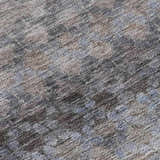 Close-up of the Dalyn Luxury Burano BU6 Brown Washable Area Rug, featuring beige, brown, and gray tones with a subtle textured pattern.