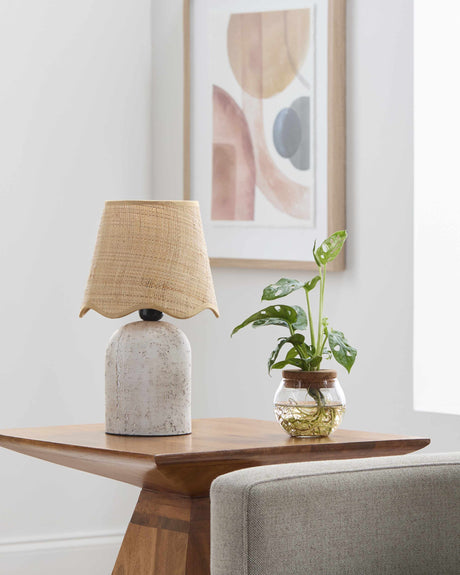 Badalucco White Table Lamp